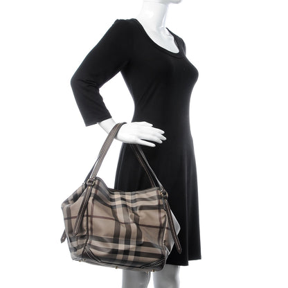 Burberry Smoked Check Small Canterbury Tote Brown 2 of 6