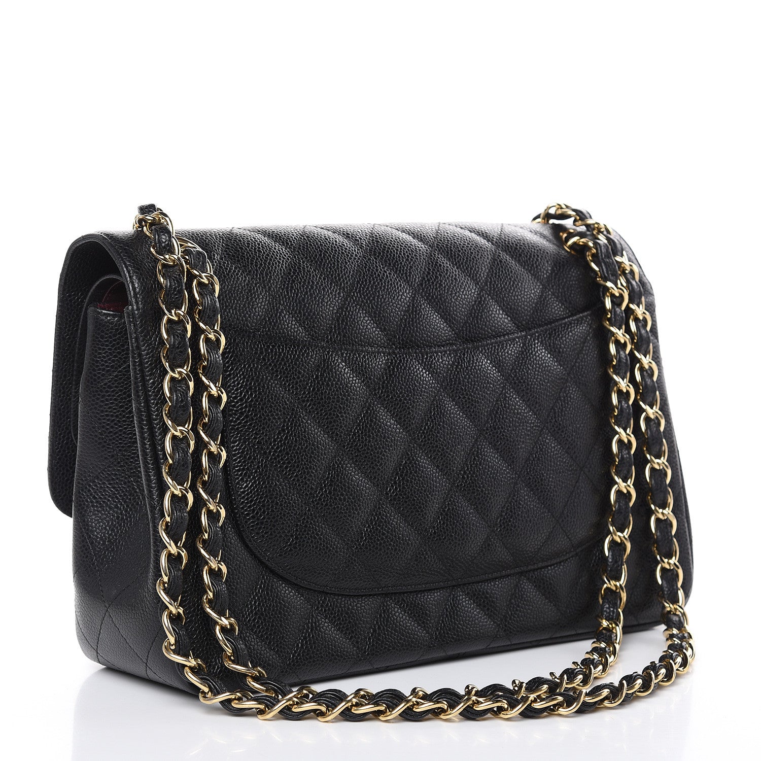 Chanel Caviar Quilted Jumbo Double Flap Black 3 of 12