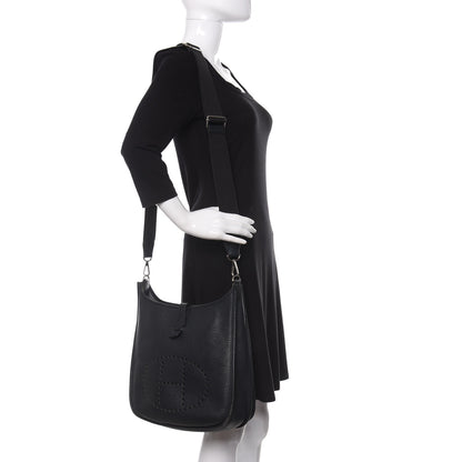 Hermes Taurillon Clemence Evelyne III PM Black 2 of 9