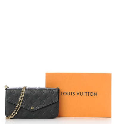 Louis Vuitton Empreinte Pochette Felicie Chain Wallet Black 8 of 8