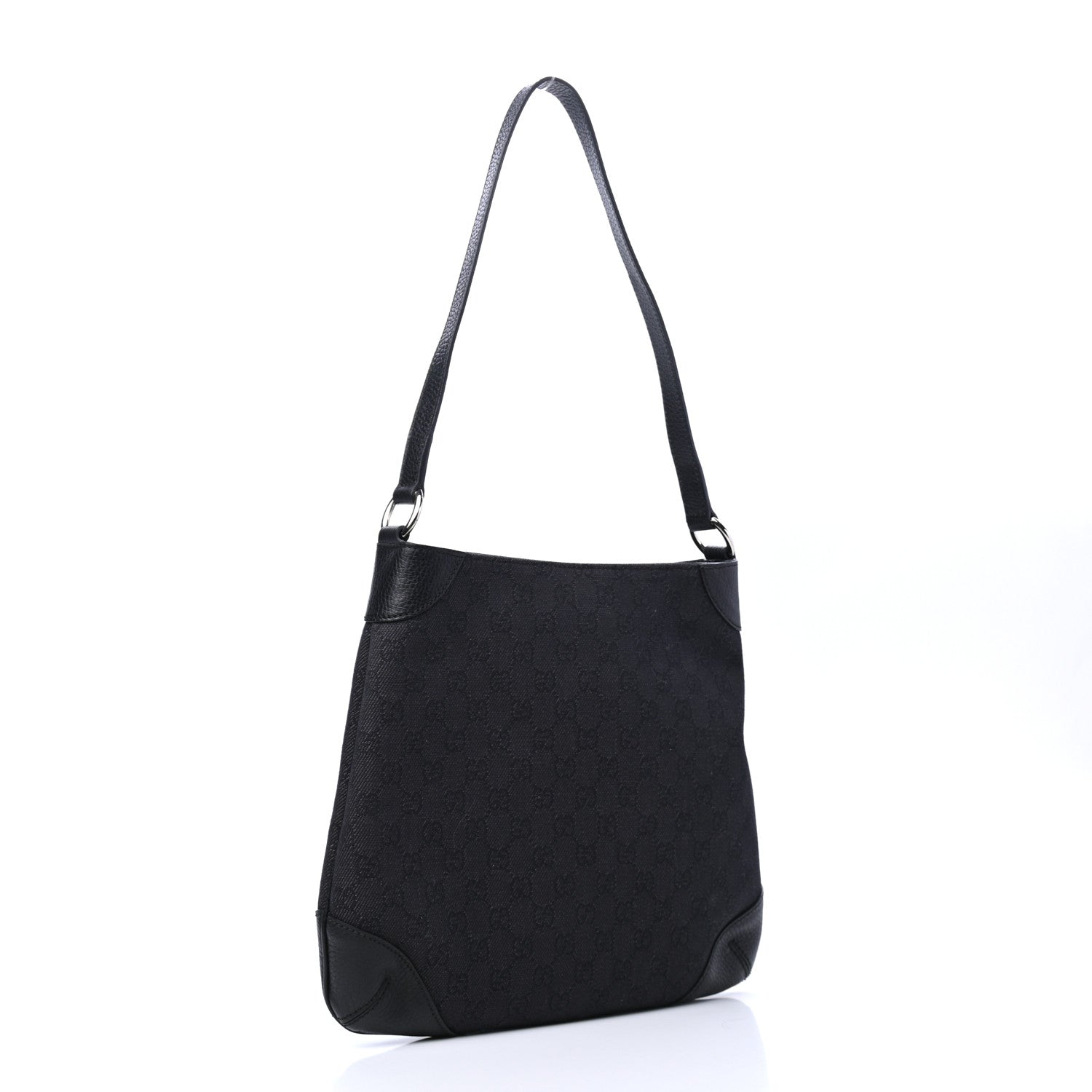 Gucci Monogram Shoulder Bag Black 2 of 6