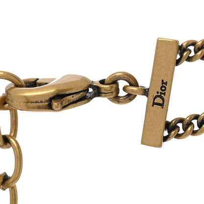 Christian Dior Metal J'Adior Choker Necklace Aged Gold 4 of 5