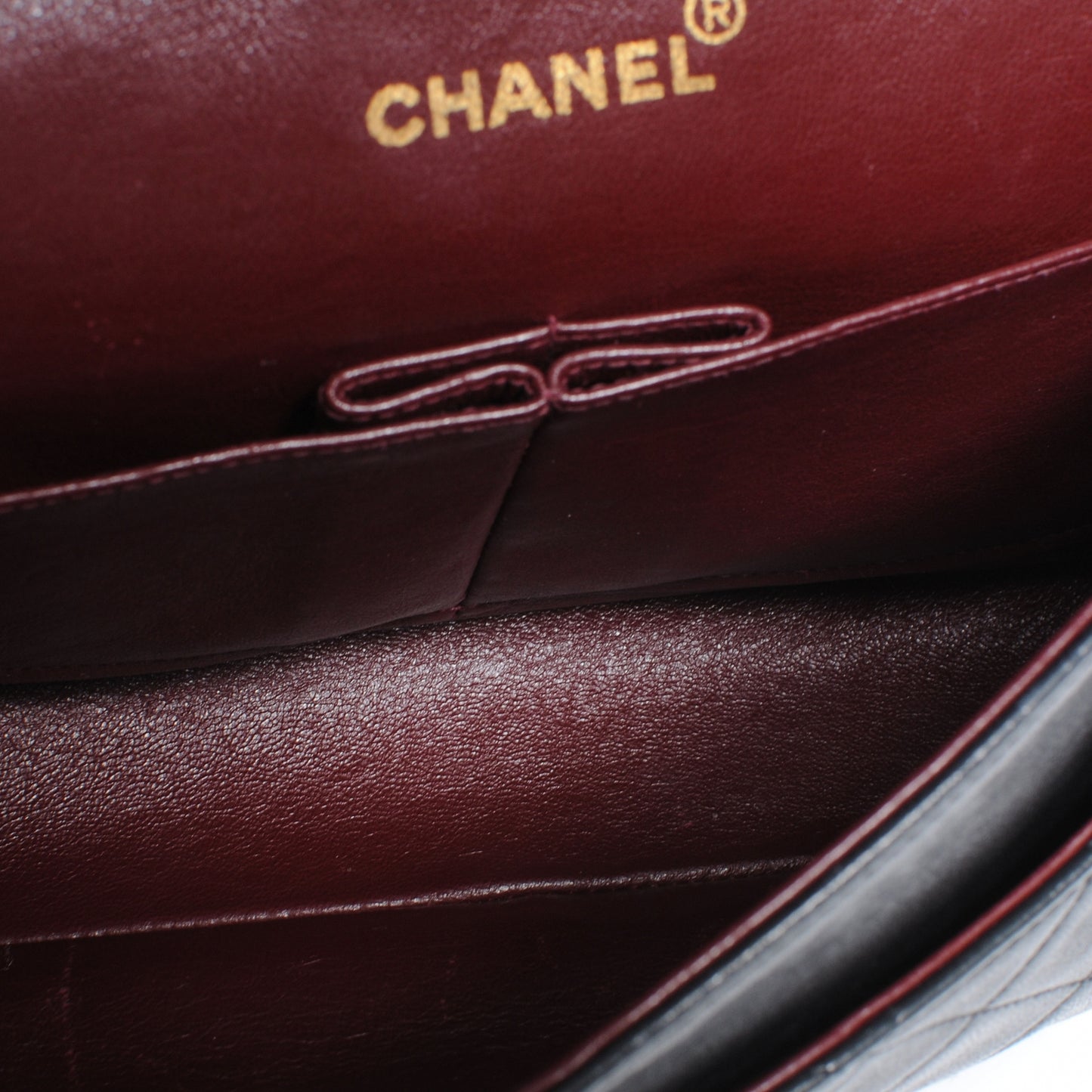 Lambskin Medium Double Flap Black