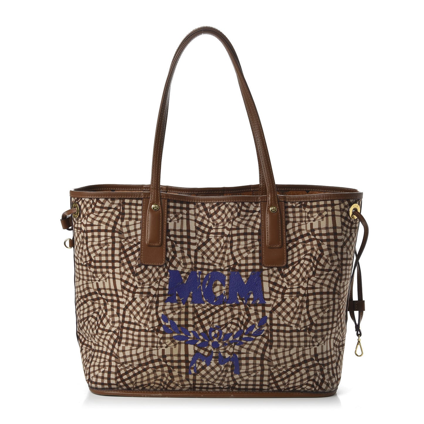 Visetos Medium Liz Reversible Shopper Tote Cognac