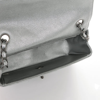 Chanel Metallic Caviar Quilted Mini Rectangular Flap Silver 5 of 7