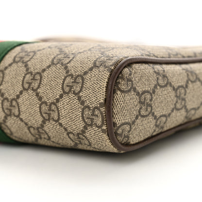 Gucci GG Supreme Monogram Web Small Ophidia Messenger Bag Brown 10 of 14