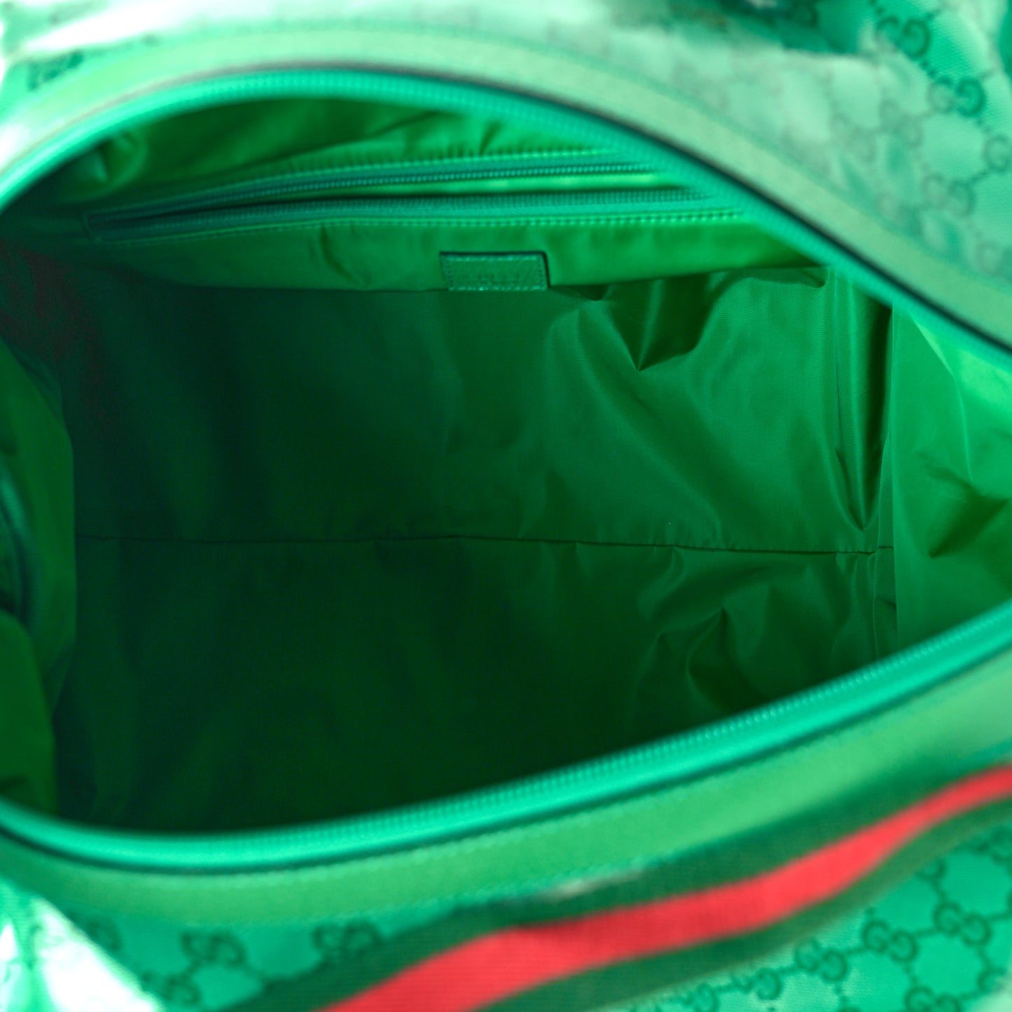 Crystal Monogram Web Large Carry On Duffle Bag Green