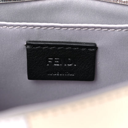 Fendi Vitello Mirror Elite Bi-Color Mini Rush Clutch Argento Champagne 6 of 11