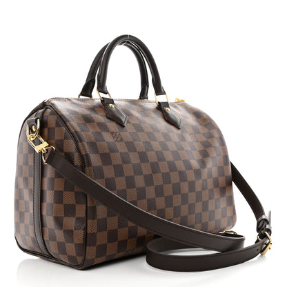 Louis Vuitton Damier Ebene Speedy Bandouliere 30 3 of 10