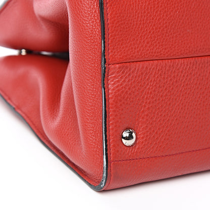 Prada Vitello Daino Shopping Tote Rosso 8 of 12