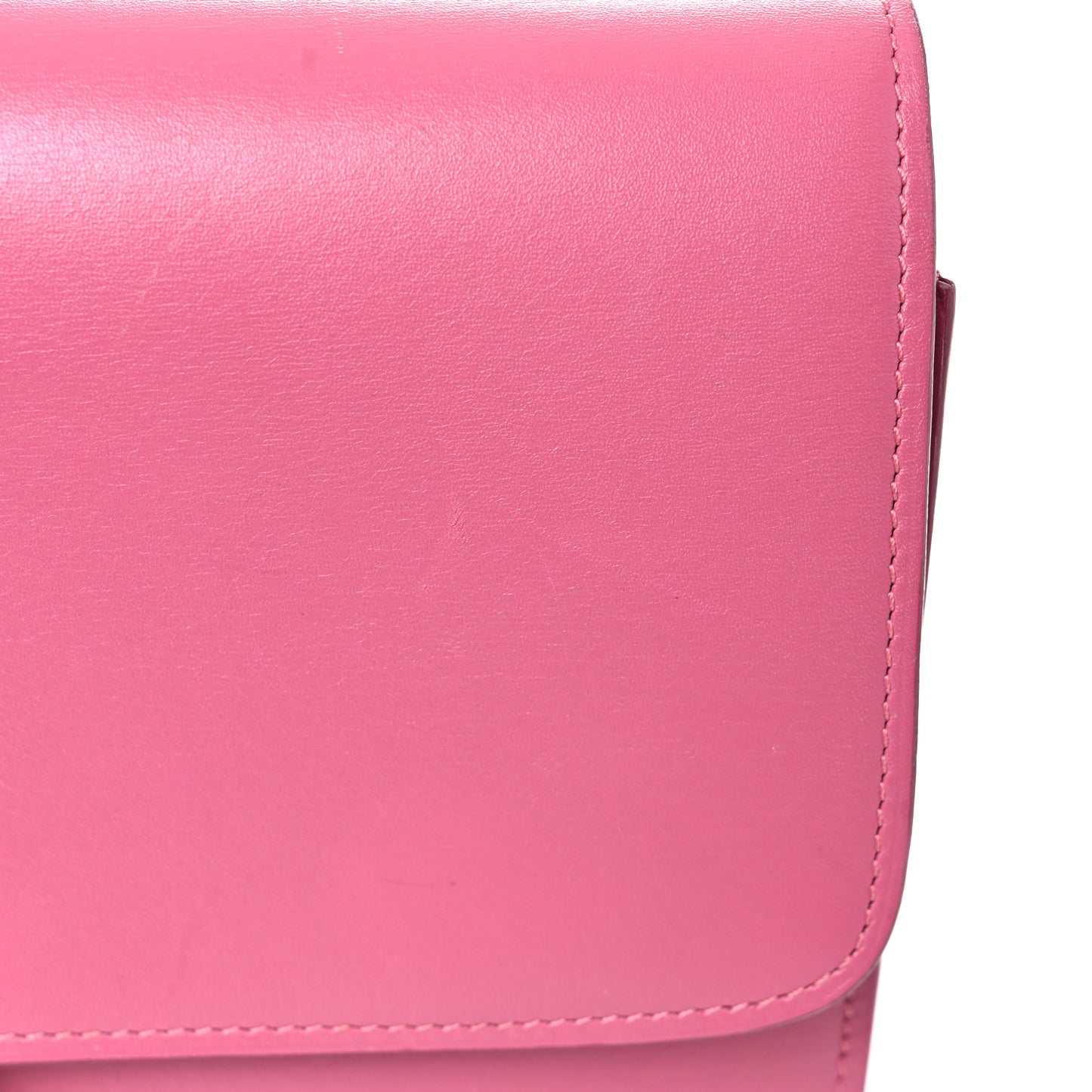 Smooth Calfskin Medium Classic Box Flap Bag Pink