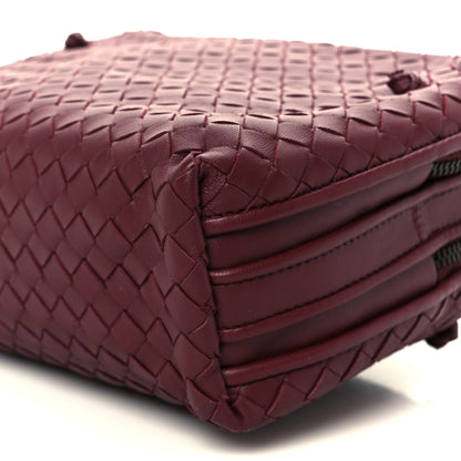 Bottega Veneta Nappa Intrecciato Double Compartment Crossbody Bag China Red 12 of 12