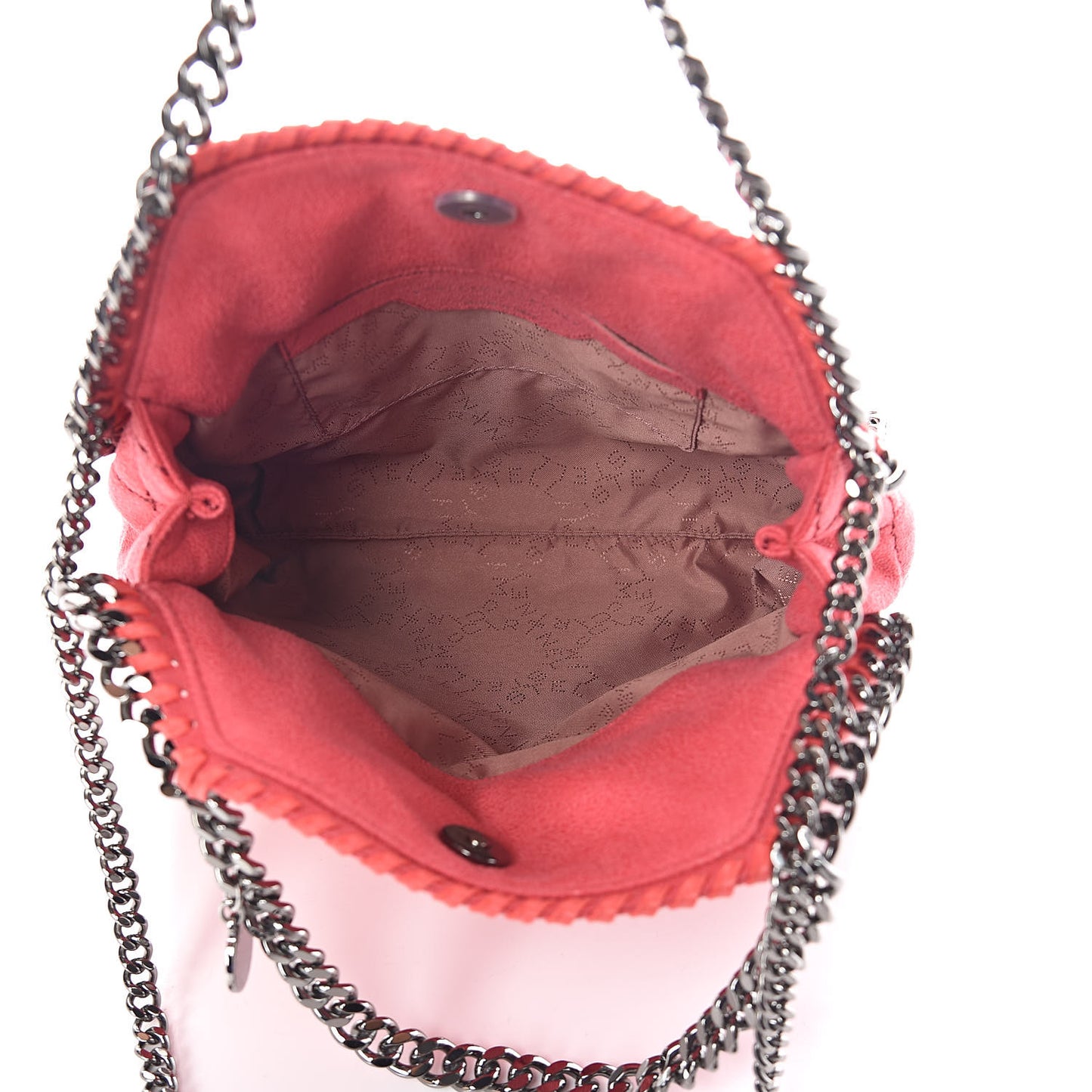 Shaggy Deer Quilted Mini Falabella Tote Pink Fluo