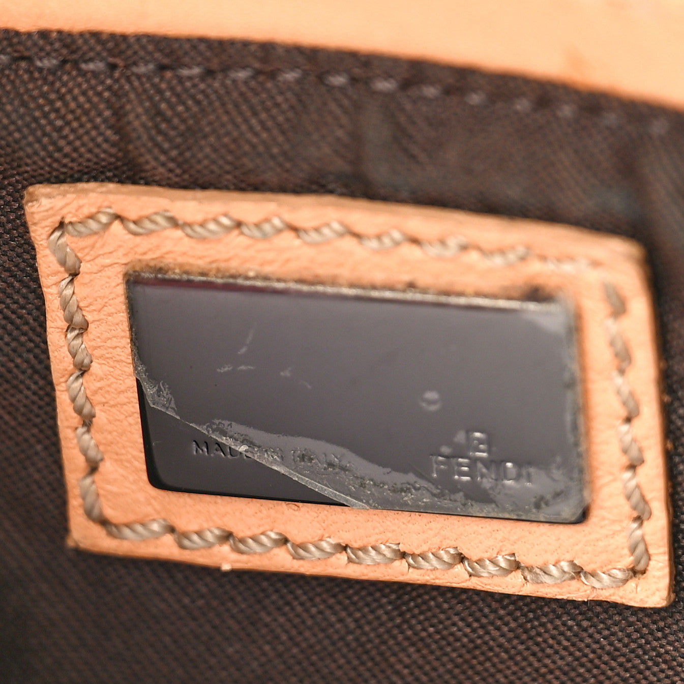 Fendi Zucchino Pochette Dark Brown 6 of 12