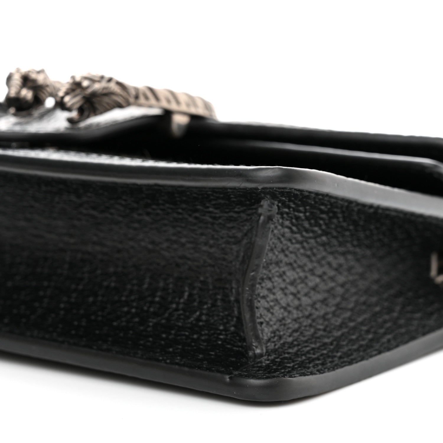 Gucci Jacquard Black Denim GG Monogram Super Mini Dionysus Shoulder Bag Black Ivory 9 of 10
