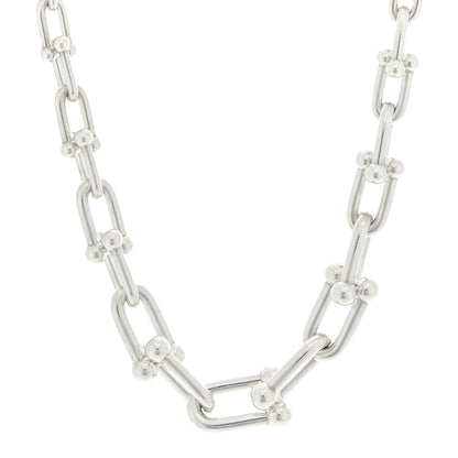 Tiffany Sterling Silver HardWear Graduated Link Necklace 1 of 4