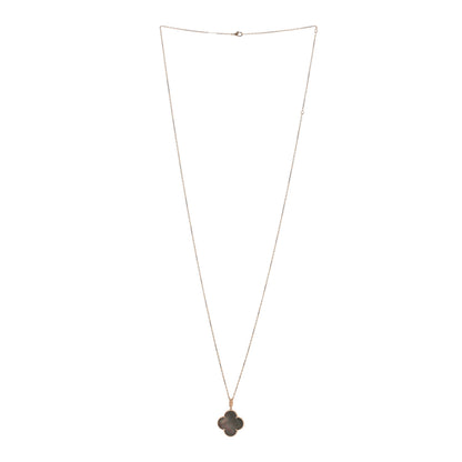 Van Cleef & Arpels 18K Rose Gold Gray Mother of Pearl Magic Alhambra Long Necklace 1 of 5