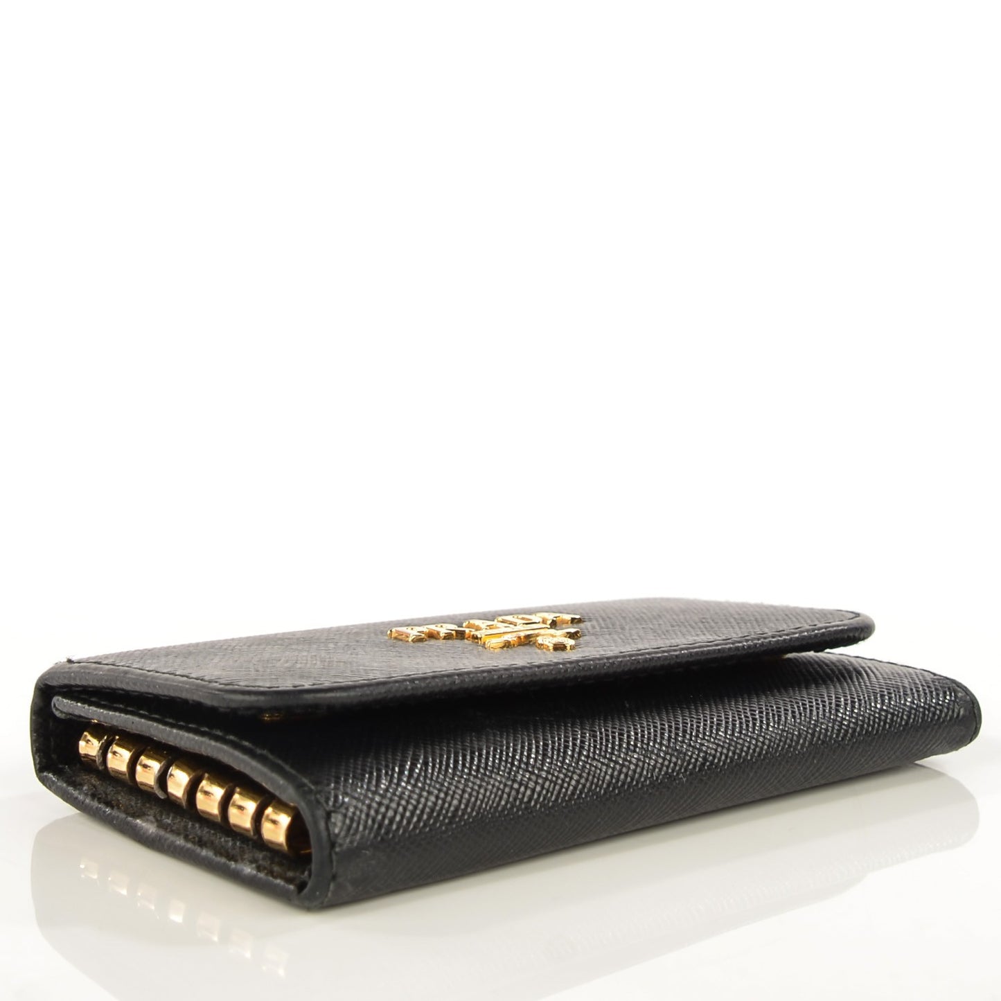 Saffiano Metal 6 Key Holder Nero Black