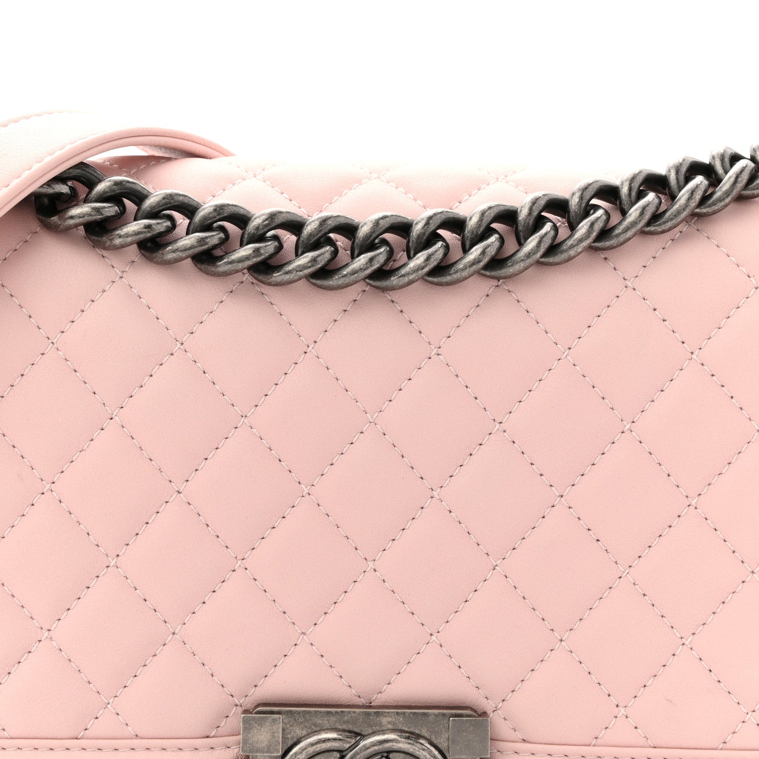 Chanel Calfskin Quilted Medium Boy Flap Light Pink 1839860