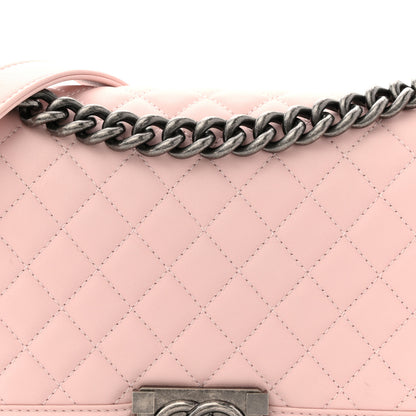 Chanel Calfskin Quilted Medium Boy Flap Light Pink 8 of 13