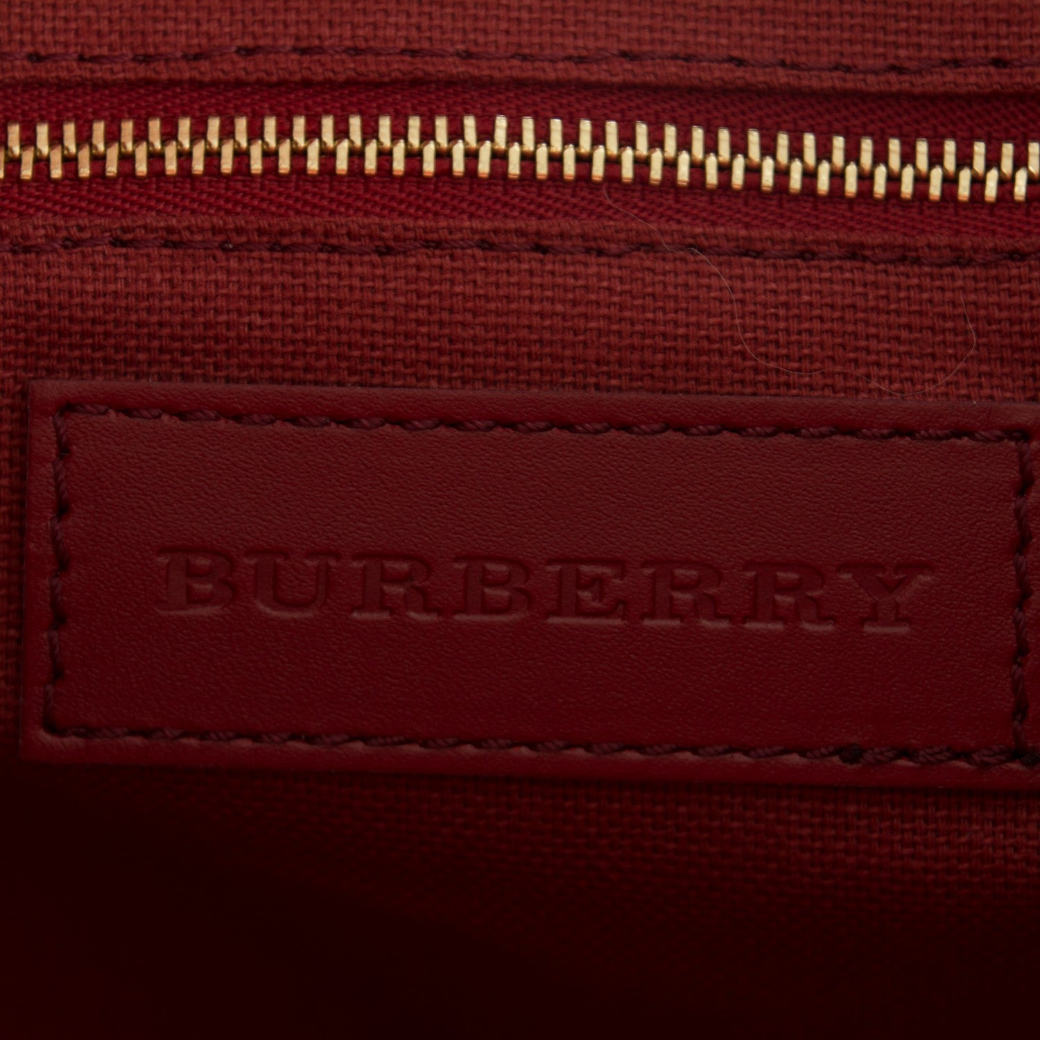 Burberry Haymarket Check Small Salisbury Tote Military Red 6 of 7