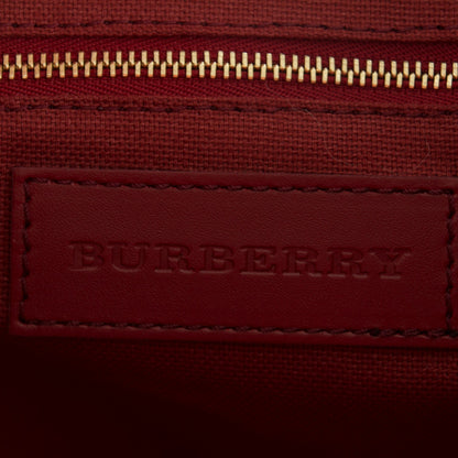 Burberry Haymarket Check Small Salisbury Tote Military Red 6 of 7