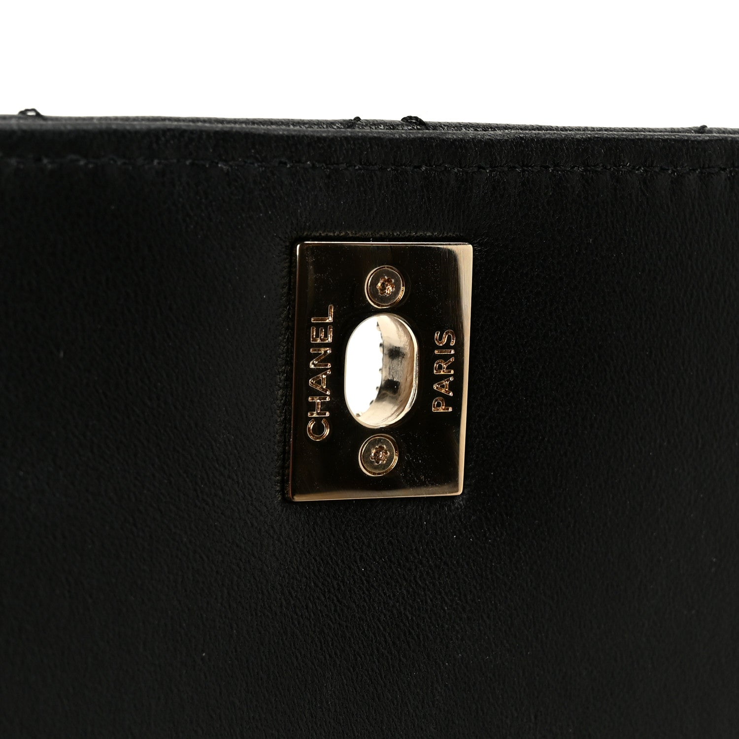 Chanel Lambskin Crystal Quilted Mini Trendy CC Dual Handle Flap