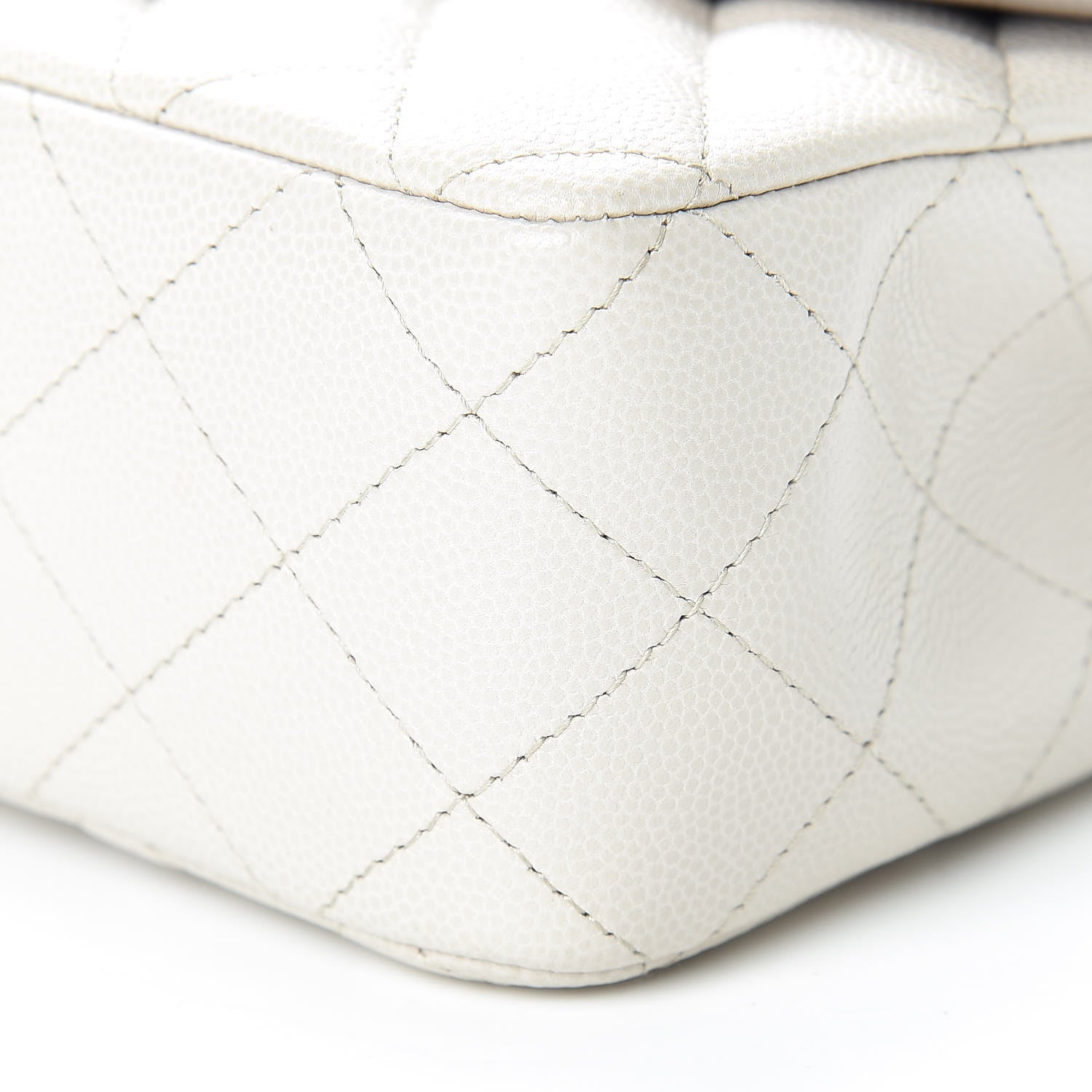 Chanel Caviar Quilted Mini Rectangular Flap Ivory 10 of 11