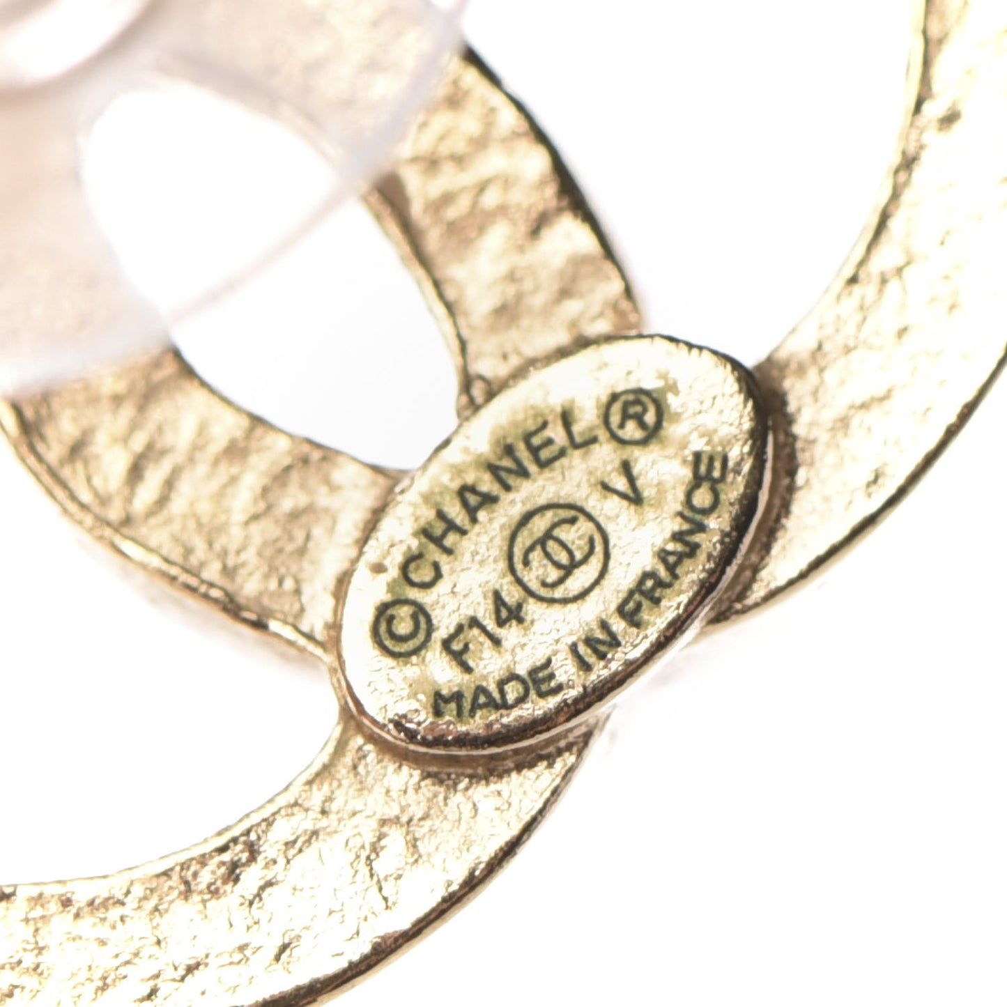 Crystal CC Earrings Gold