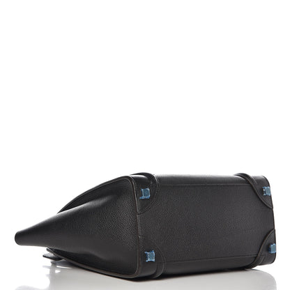 Celine Drummed Calfskin Micro Luggage Black 4 of 8