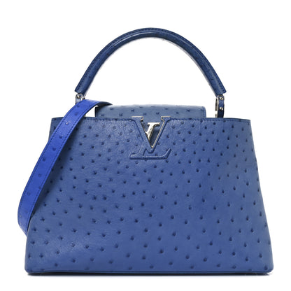 Louis Vuitton Ostrich Capucines MM Saphir 1 of 9