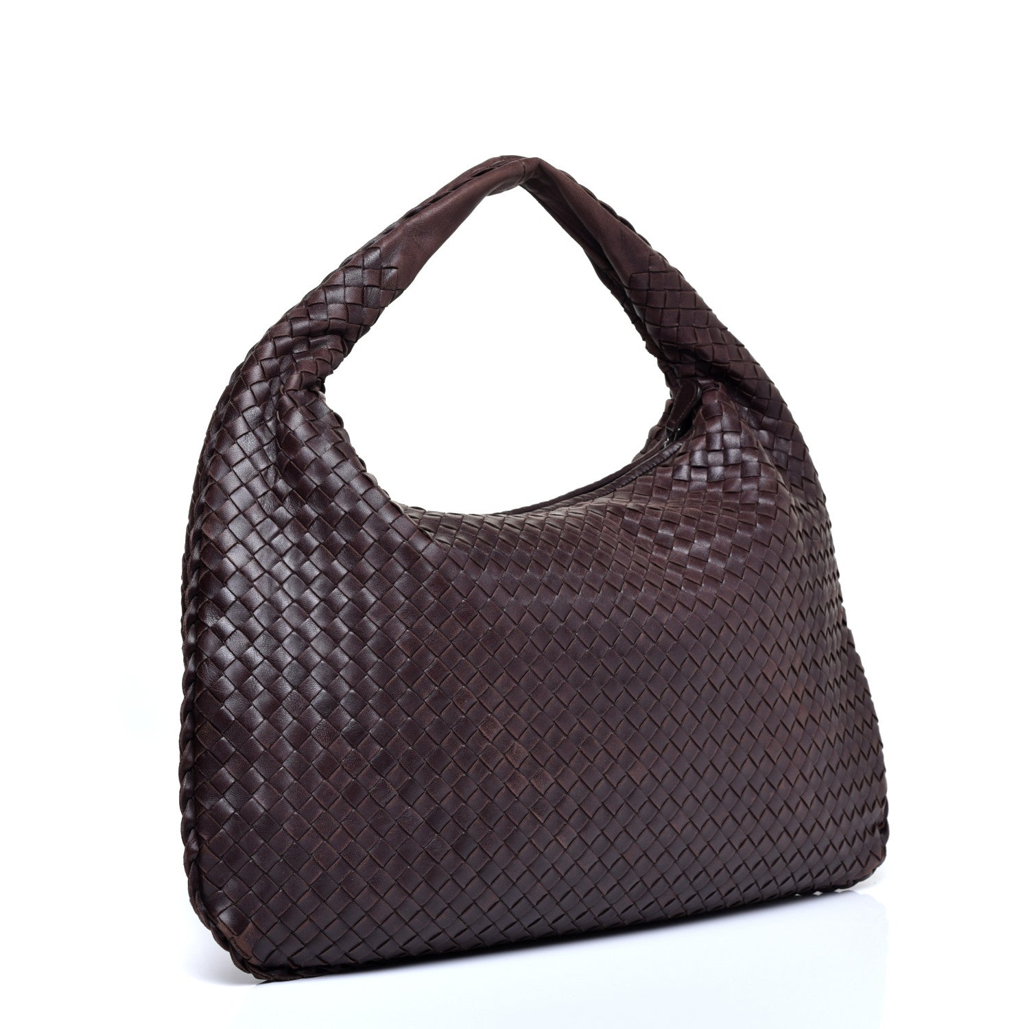 Bottega Veneta Nappa Intrecciato Large Veneta Hobo Ebano 3 of 10