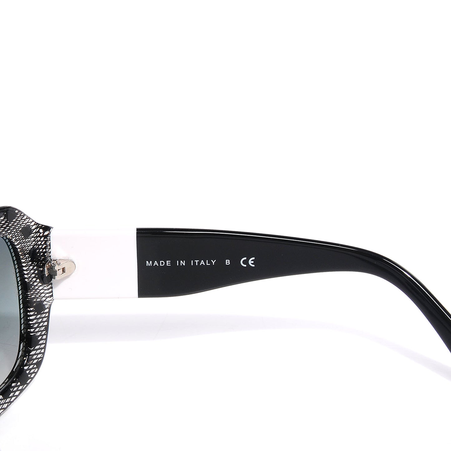 Acetate CC Lace Effect Sunglasses 5146 Black White