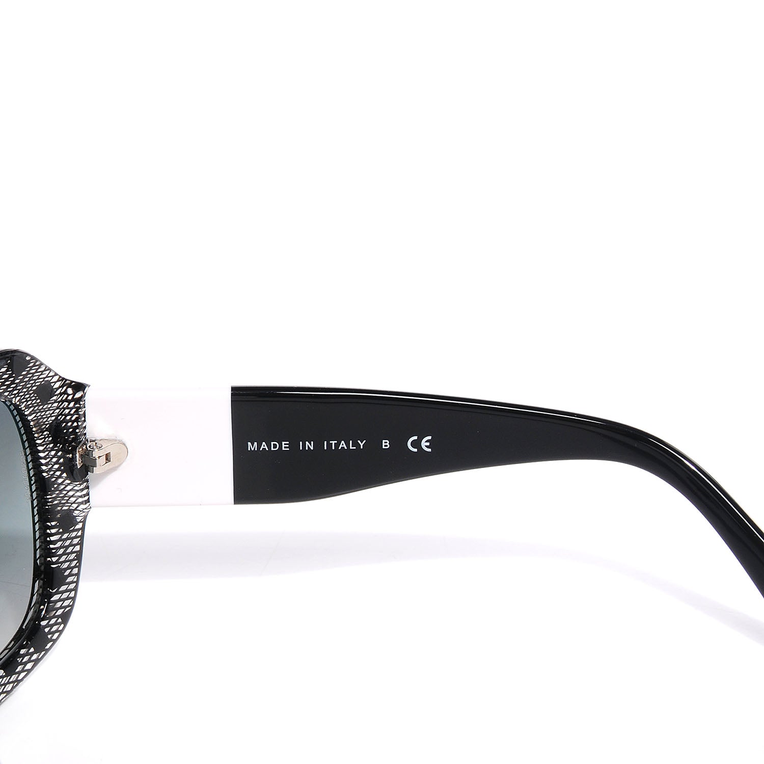 Chanel Acetate CC Lace Effect Sunglasses 5146 Black White 4 of 5