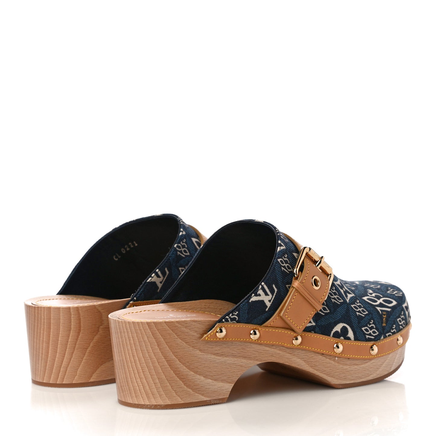 Jacquard Since 1854 Cottage Clog Mules 40 Blue