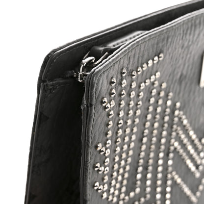 MCM Visetos Studded Zip Pouch Phantom Grey 9 of 9