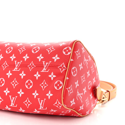 Louis Vuitton Soft Calfskin Monogram Speedy P9 Bandouliere 25 Red 11 of 12