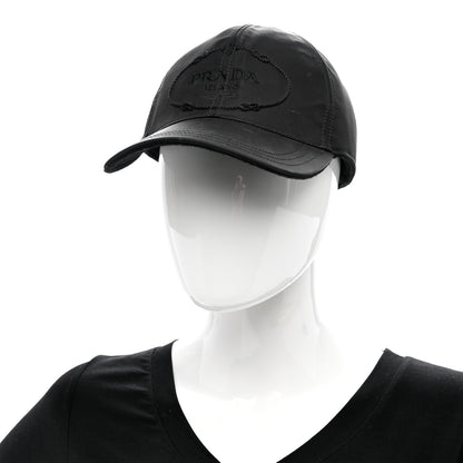 Prada Tessuto Nylon Canapa Baseball Cap M Black 2 of 12