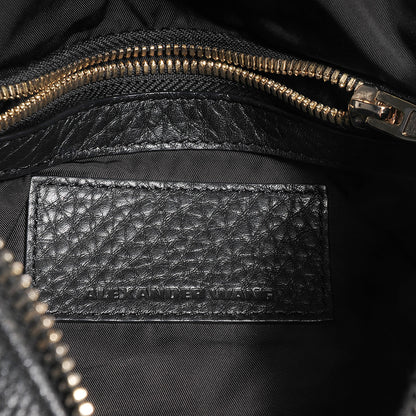 Alexander Wang Pebbled Leather Rockie Black w Pale Gold Hardware 6 of 7