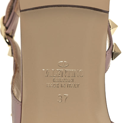 Valentino Garavani Nappa Rockstud Slingback Flats 37 Poudre 6 of 10