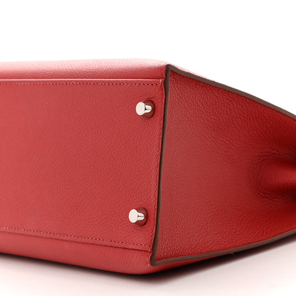Hermes Vache Liegee Kelly Sellier 32 Rouge Garance 10 of 10