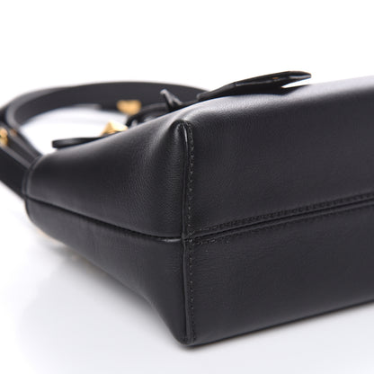 Fendi Vitello Dolce Chain Tail Gold Edition Mini By The Way Boston Bag Black Vintage Gold 9 of 10