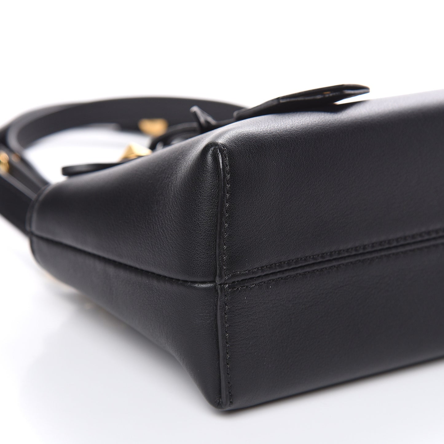 Vitello Dolce Chain Tail Gold Edition Mini By The Way Boston Bag Black Vintage Gold
