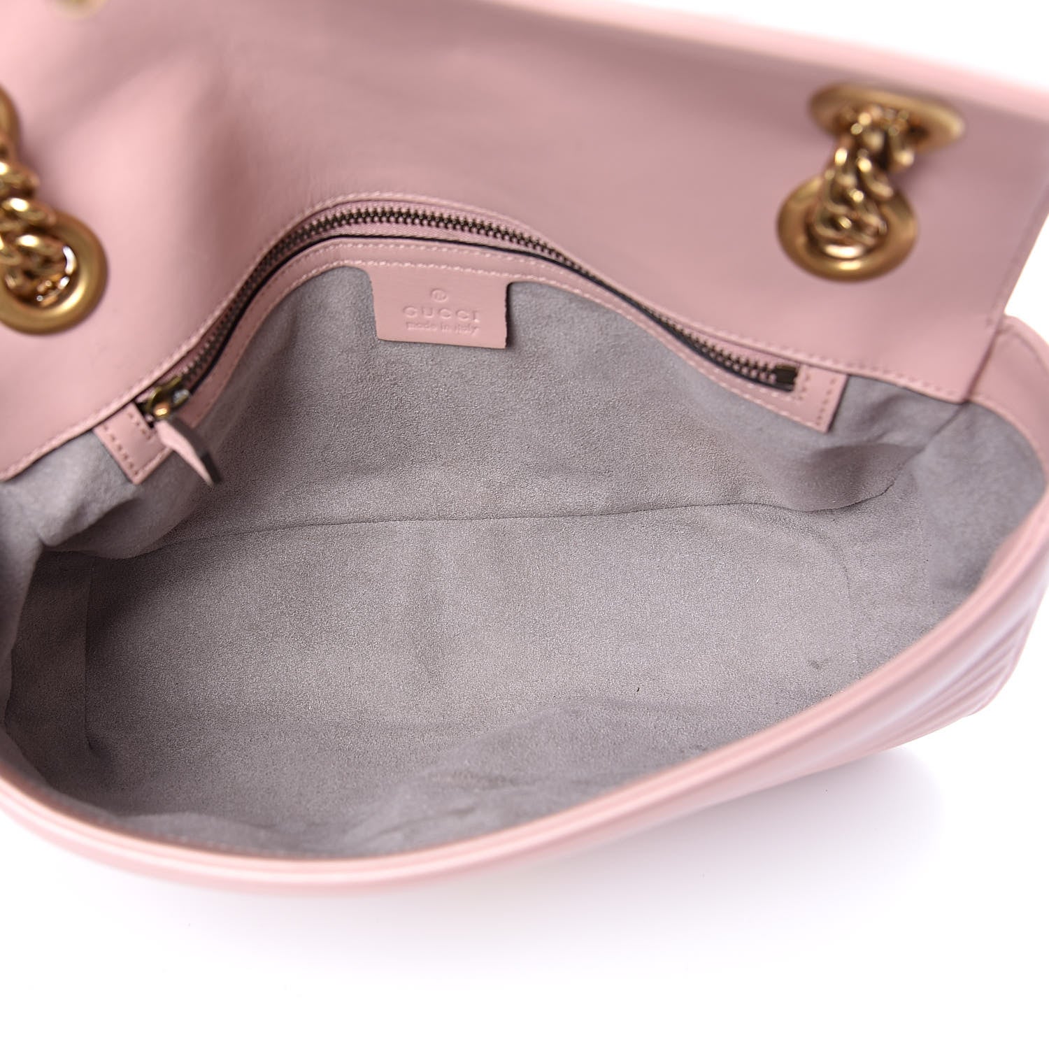 Gucci Calfskin Matelasse Small GG Marmont Shoulder Bag Perfect Pink 5 of 15