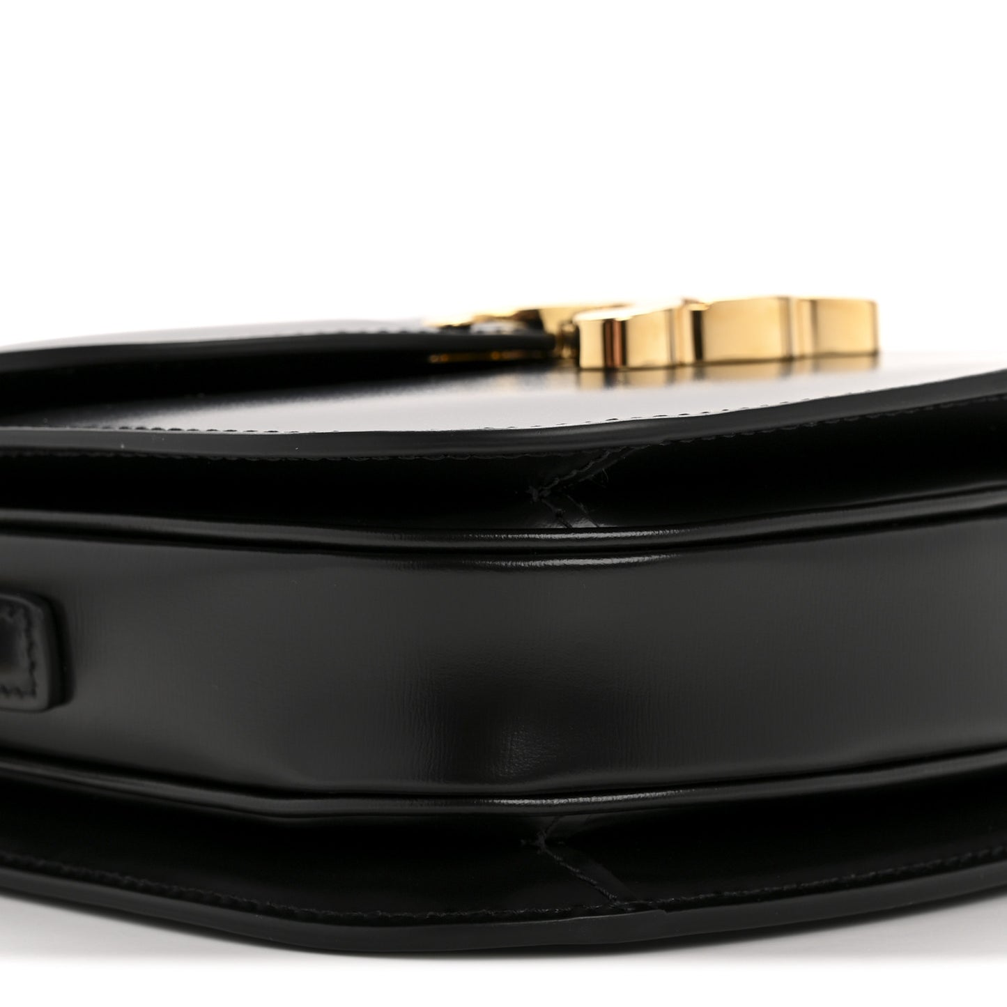 Shiny Calfskin Teen Besace Black
