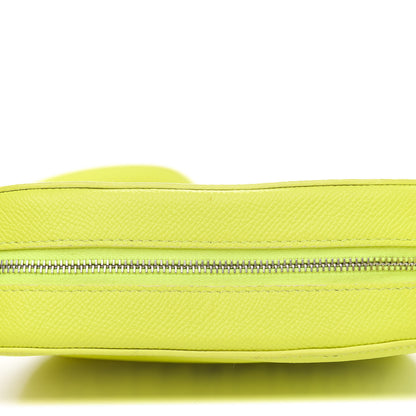 Balenciaga Signature Grained Calfskin Logo XS Ville Camera Bag Acid Green Black 7 of 10