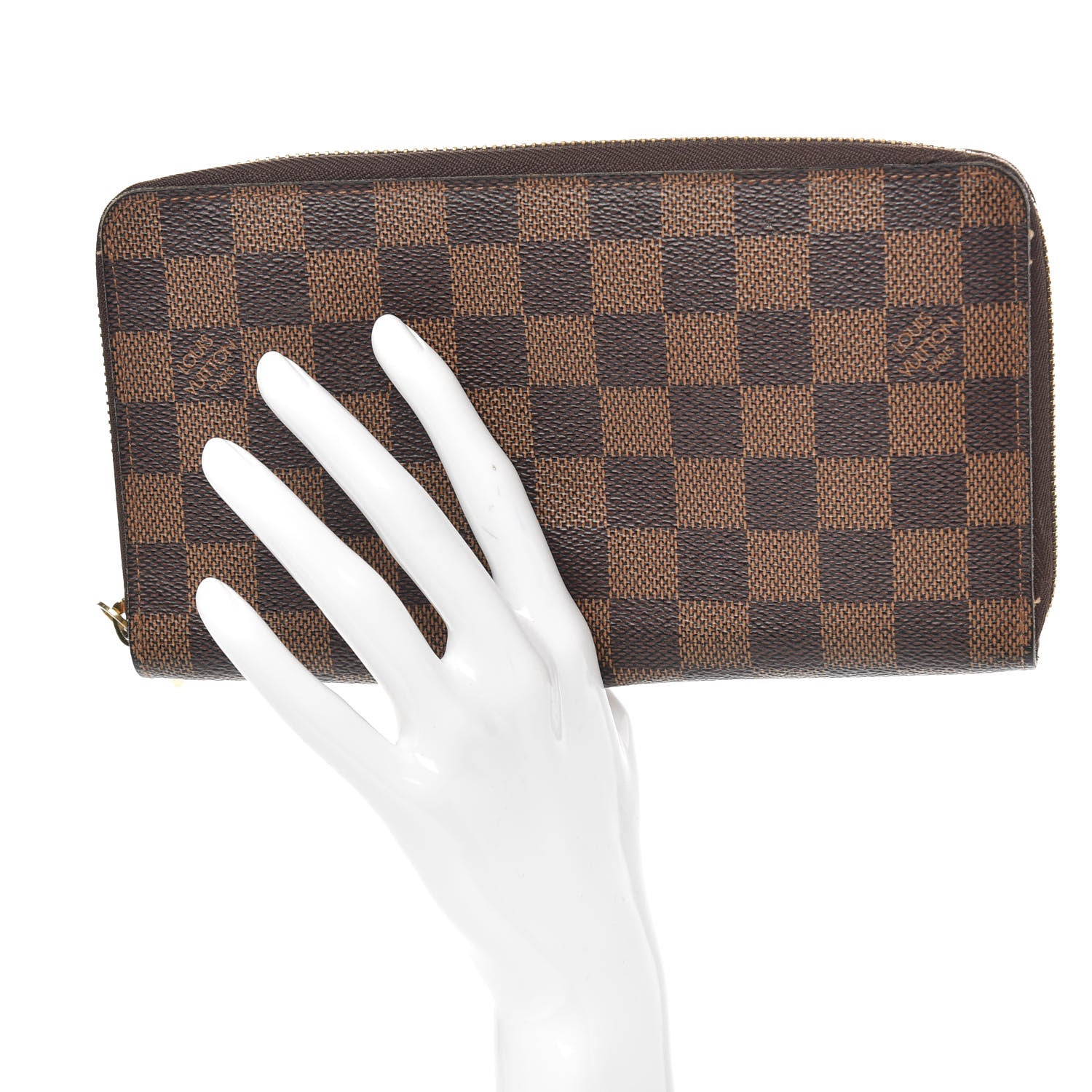 Louis Vuitton Damier Ebene Zippy Organizer Wallet 2 of 11