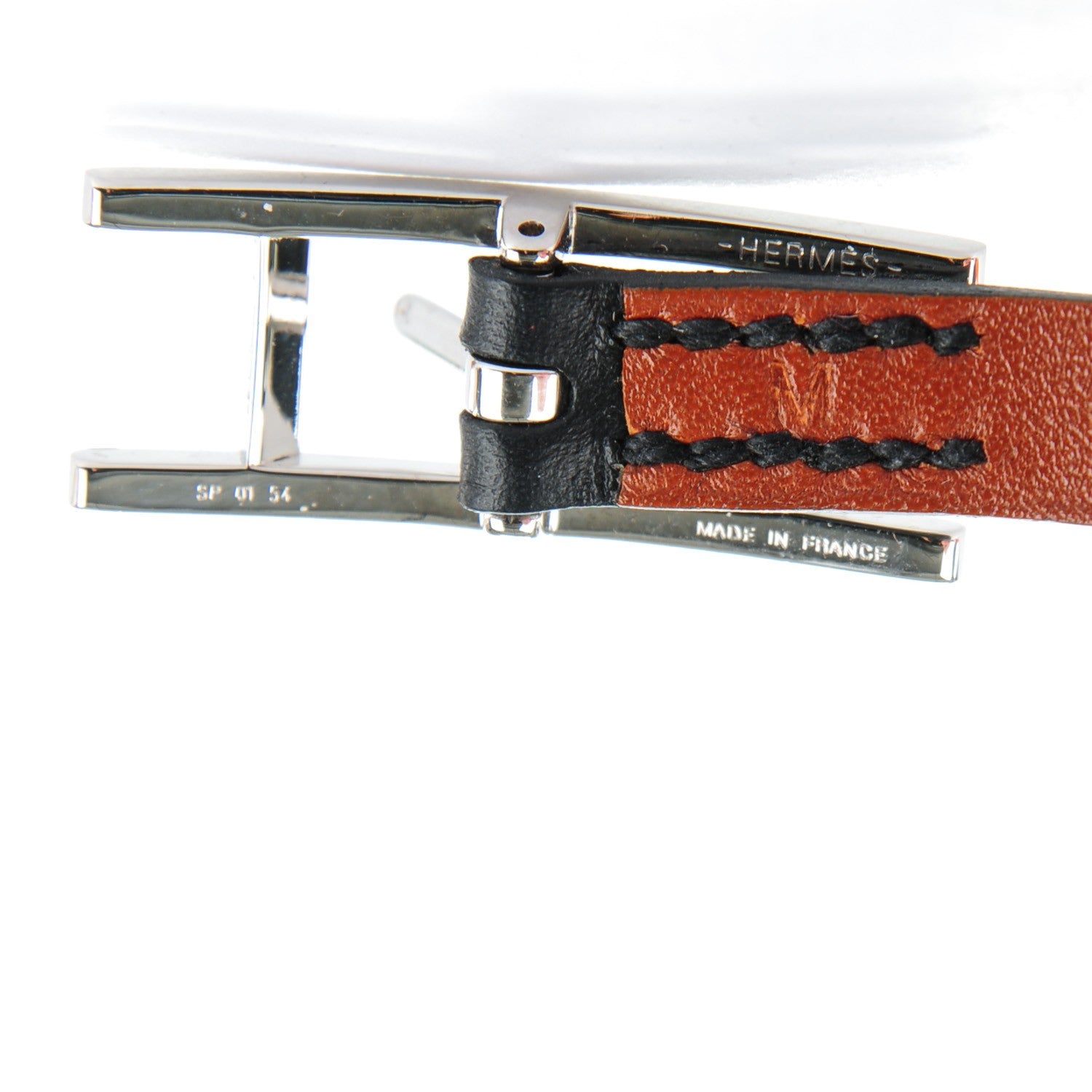 Hermes Chamonix Tadelakt Behapi Double Tour Bracelet M Black Fawn 6 of 7