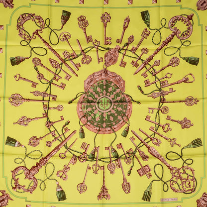 Hermes Silk Les Cles Scarf 90 1 of 5