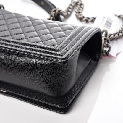 Chanel Caviar Quilted Medium Boy Flap Black 5 of 12
